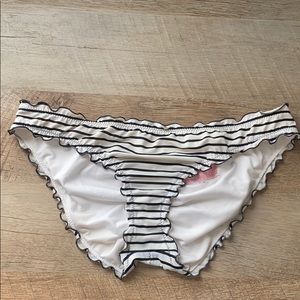 White/Black StVictoria Secret Swim Bottoms - M